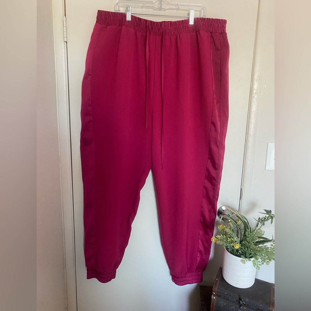 Women's Burgundy Joggers size 2x